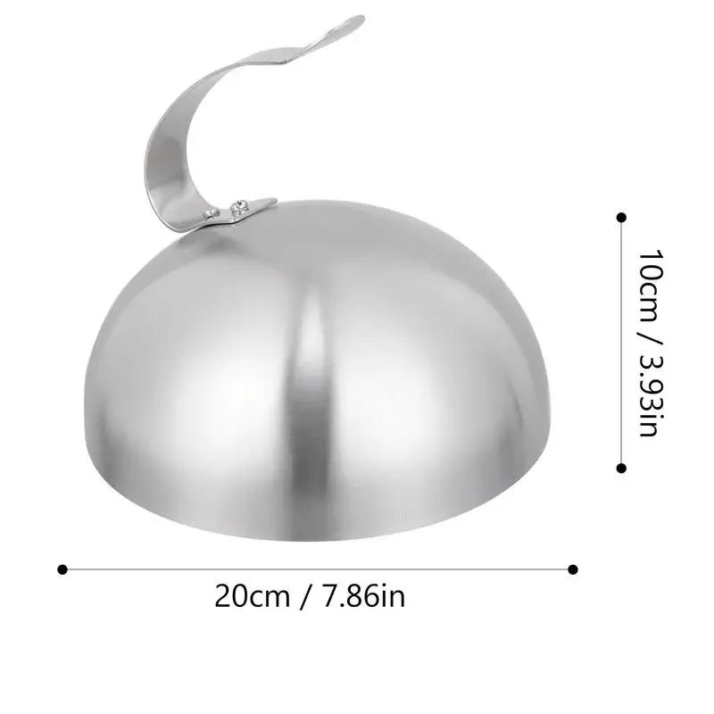 Dome Burger Cover Melting Cheese Covers Griddle Cloche Food Plate Press Features Basting Helper Steel Stainless Protection Domes