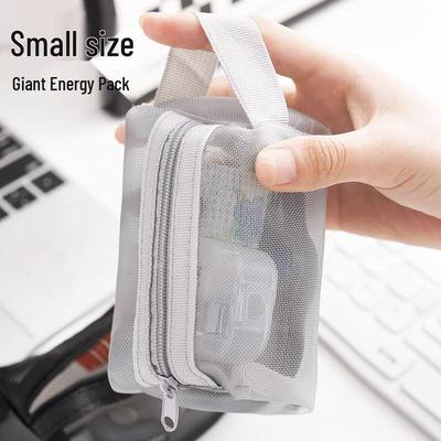 Mini průhledná síťovaná taška na zip: Velkokapacitní úložiště na mince, klíče a rtěnku