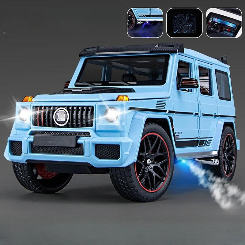 1/18 G800 Off Road Vehicle Alloy Car Model Die cast Metal Model Car Simulation Sound and Light Children's Toy Gifts Collectibles