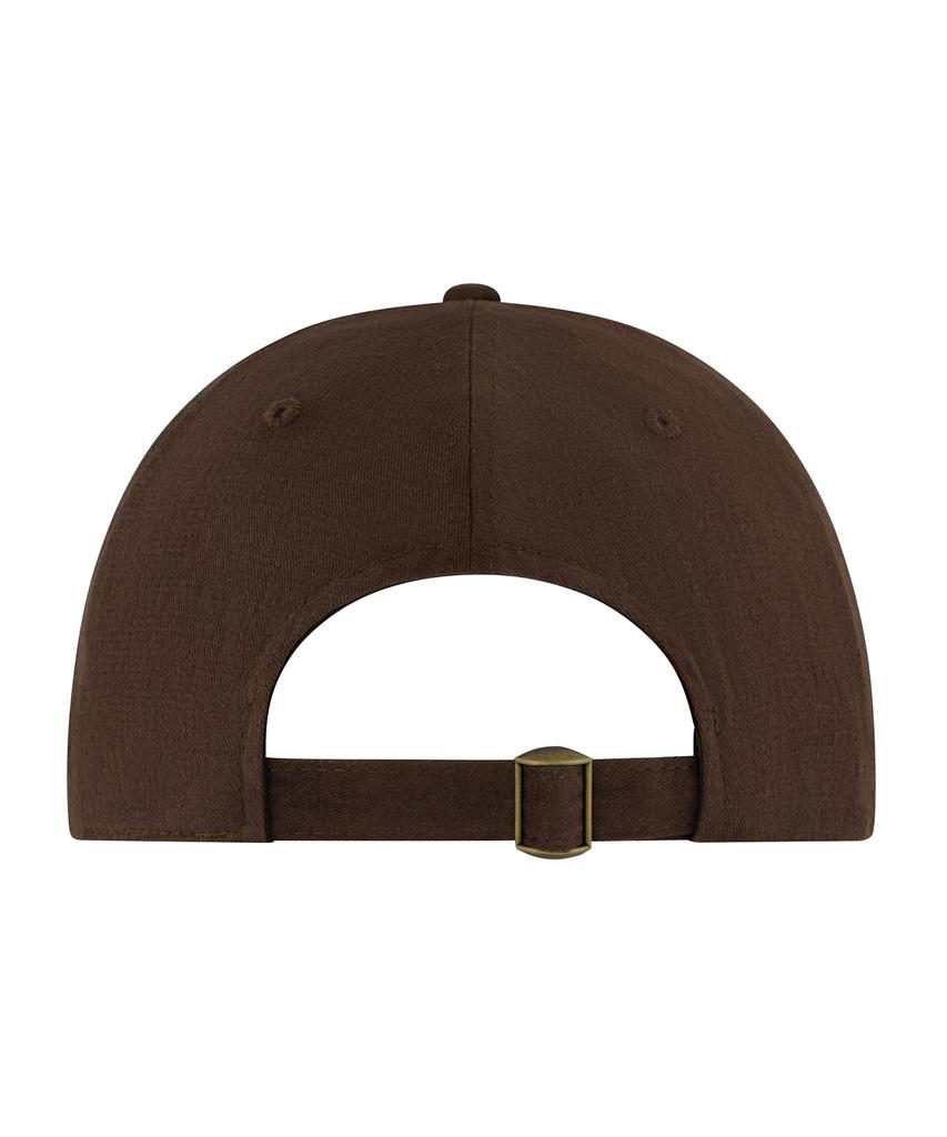 Hebeles Text Block Peach Wash Ball Cap - Brown