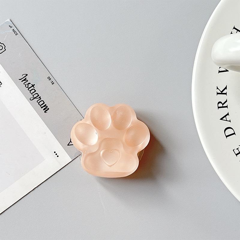 Solid Color Three-Dimensional Cat Claw Mobile Phone Airbag Bracket Pasted Telescopic Wind Desktop Creative Ring Portable