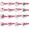 10pcs Christmas Hair Clips Cute Grils Cute Santa Claus Hairpin Side Barrettes Elk Hair Clip Christmas Party Hair Accessories