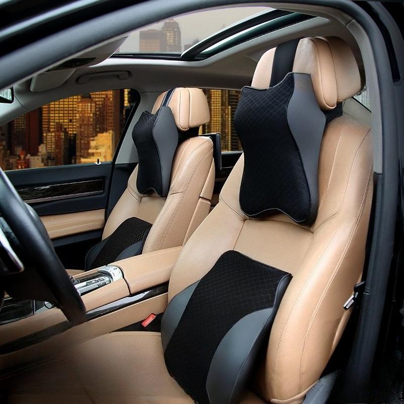 Comfortable Car Seat Neck Headrest Cushion Memory Cotton For Neck Back For Office Chair 3-point Support Design Reduce Fatigue