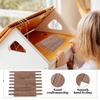 OUNONA 40 Pieces Miniature House Imitation Wood Grain Flooring Boards, 10x0.6x0.08 Inches, Dollhouse Accessories, Model Flooring, DIY Interior Decor