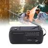 Portable Solar Radio NOAA Weather Hand Crank AM FM Shortwave Emergency Radio with LED Flashlight