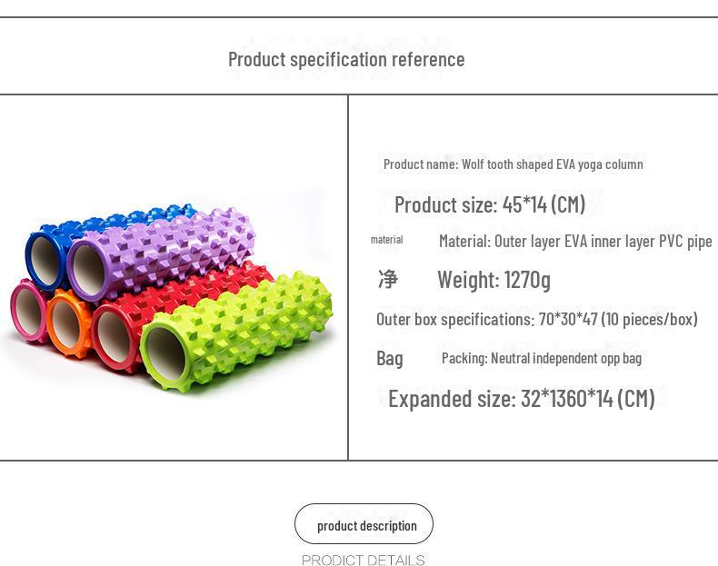 EVA Schaum Yoga Säule & Muskelmassage Rolle