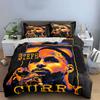 Basketball Player Art Poster Bedding Duvet Cover Set Duvet Cover Pillowcases  (1*Duvet Cover 2*Pillowcases, Without Duvet Insert)