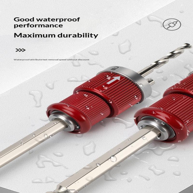 Woodworking Hole Opener Quick Stripping Pipe Self-Locking Extensions Rod Woodworking Hole Opener Connecting Rod