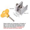 1/4pcs Door Window Lock Stopper Adjustable Security Window Door Lock with Key Wrench Door Frame Security Lock Children Guards
