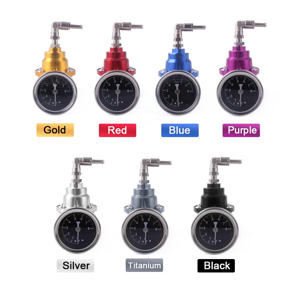 Fuel Booster with Meter 200-800KPa Adjustable Fuel Pressure Regulator Universal