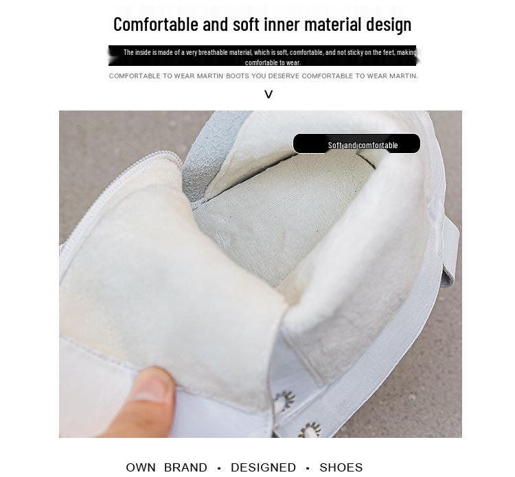 Damskie botki Martin 10CM – jesień/zima 2025, na obcasie klinowym, z zamkiem błyskawicznym z boku, sznurowane, wyszczuplające, skórzane botki do połowy łydki