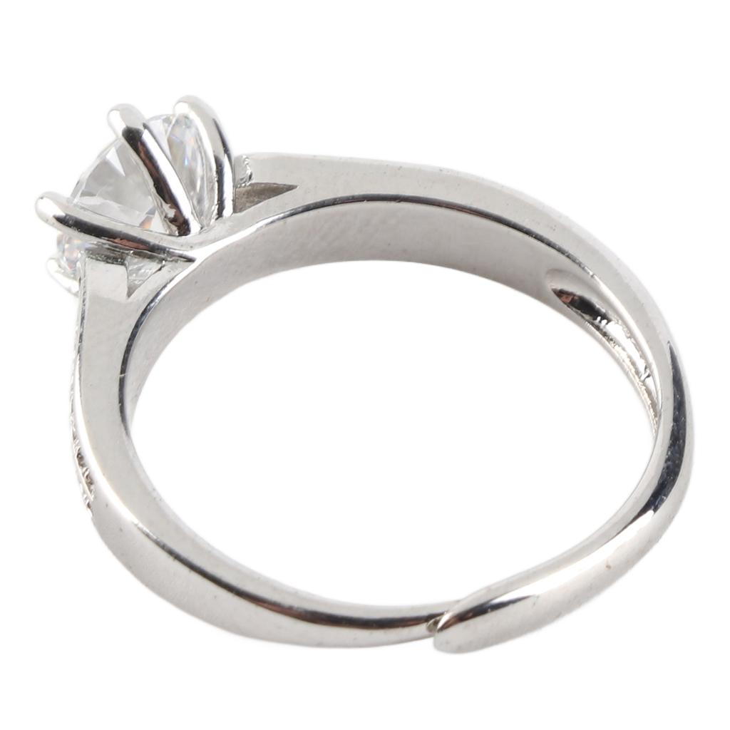 Moissanite Ring 1 Carat Exquisite Details Elegant Moissanite Engagement Ring for Party Date Birthdays