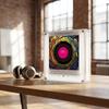 Rotating Disc Night Light with NFC- Music Player, Magnetic Fridge, Acrylic Decorative Ornament