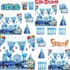 Stitch Theme Party Supplies Set Blue Lilo And Stitch Birthday Decorations