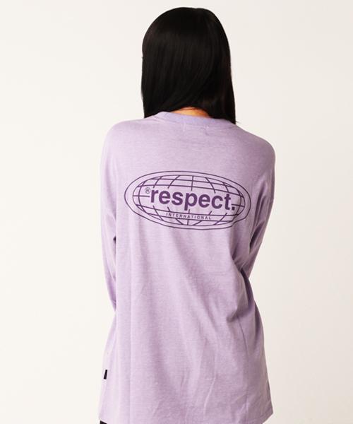 Respect International Back Logo Respect Long Sleeve (Light Purple) Purple/L