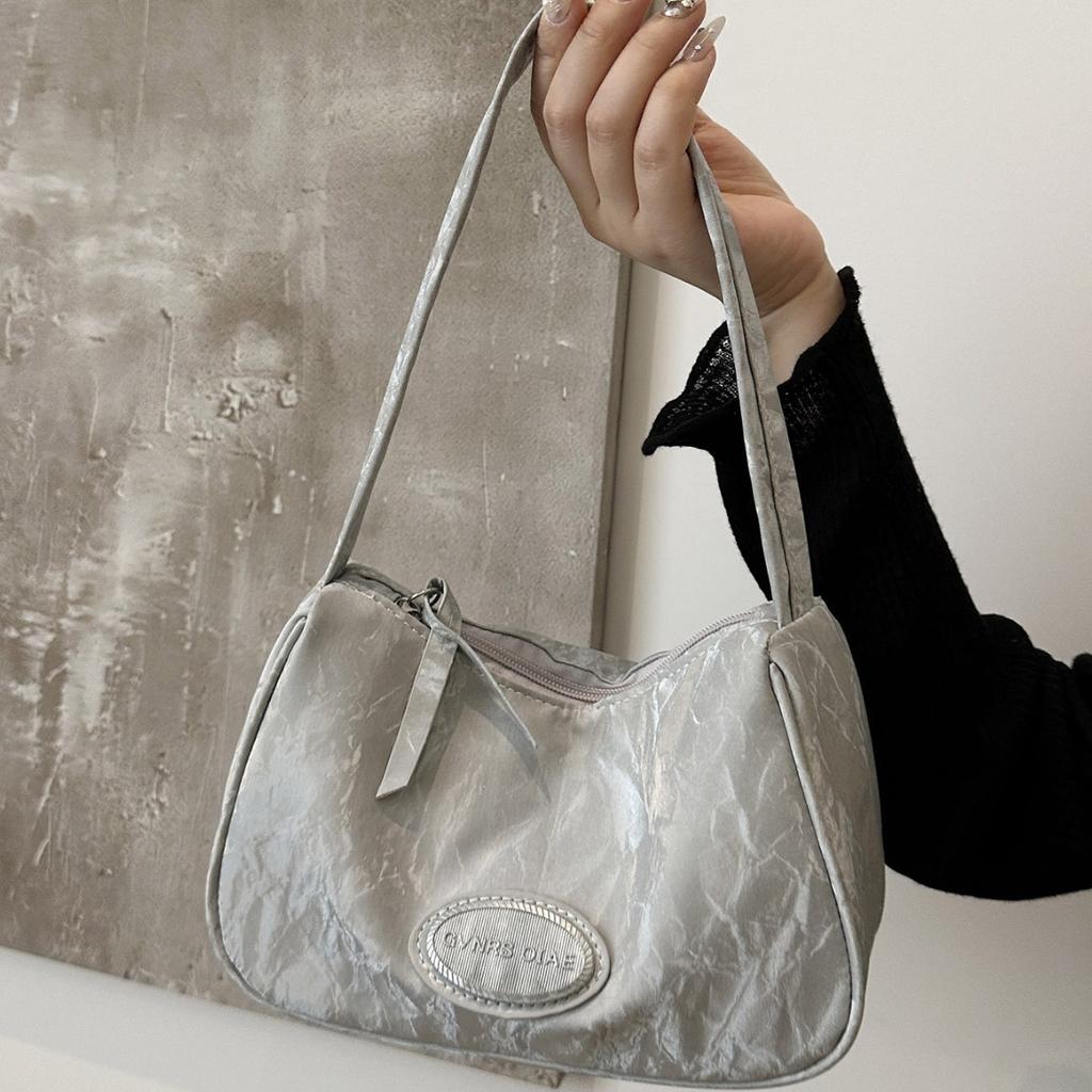 Premium pink underarm women's bag 2025 new portable Internet celebrity explosion shoulder bag fashionable simple dumpling bag