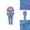 Chucky Cosplay Outfit Polyester Fabric Street Fashion Available In Multiple Sizes