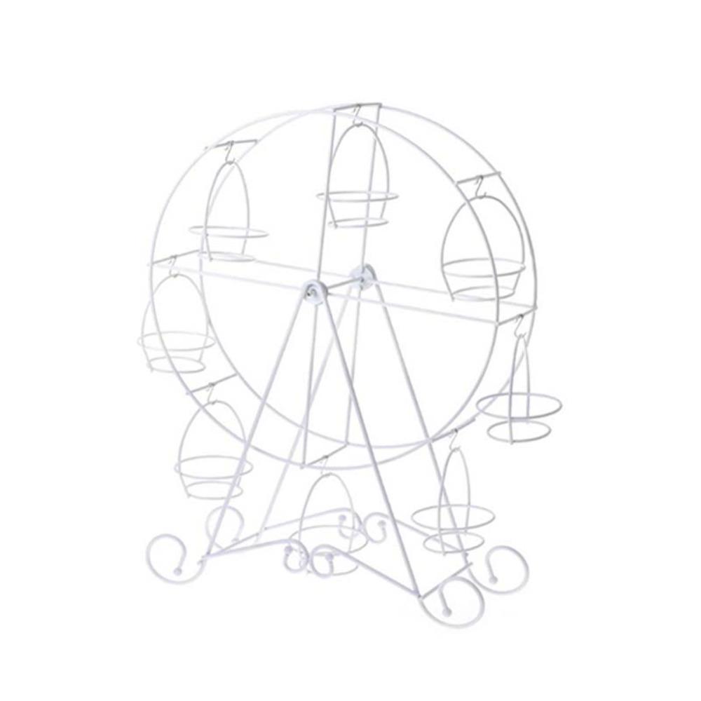 Iron Cupcake Display Rack 8 Cups Cupcakes Holder Party Supplies Ferris Wheel Cupcake Stand  Wedding