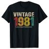 45 Year Old Gifts Vintage 1981 Limited Edition 45th Birthday Mens Awesome TShirt Graphic Tee Tops Daddy Husband Presents