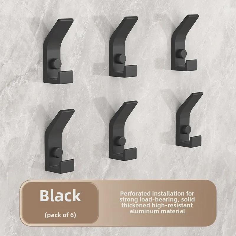 Modern Space Aluminum Single Hook for Kitchen/Bathroom