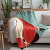 TU Christmas Santa Claus Throw Blanket Cozy Reversible Holiday Home Decor Festive Gift Soft Plush Warm Bedspread Living Room