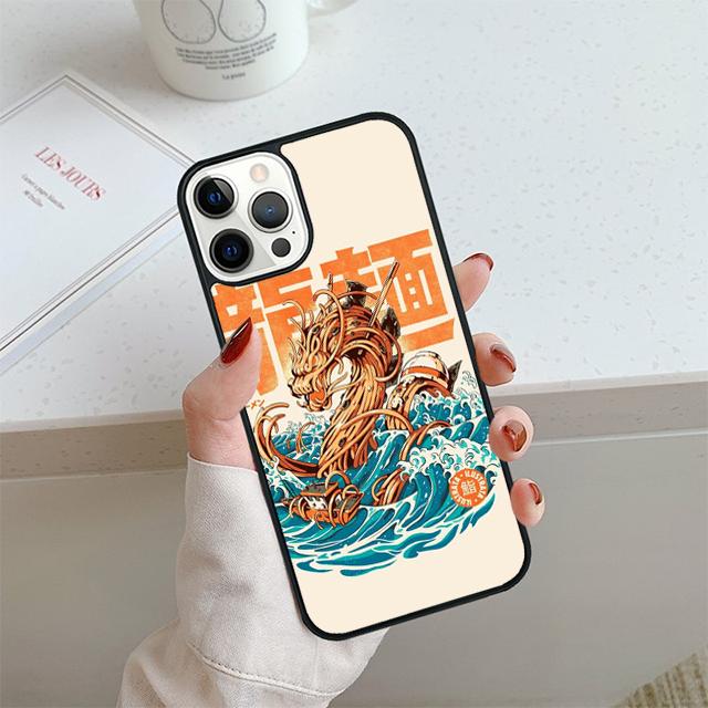 Sushi Dragon Phone Case For iPhone 17 Air 13 12 14 15 16 Cover For Apple iPhone 17 Air 14 15 16 Pro Max 6S Plus Coque