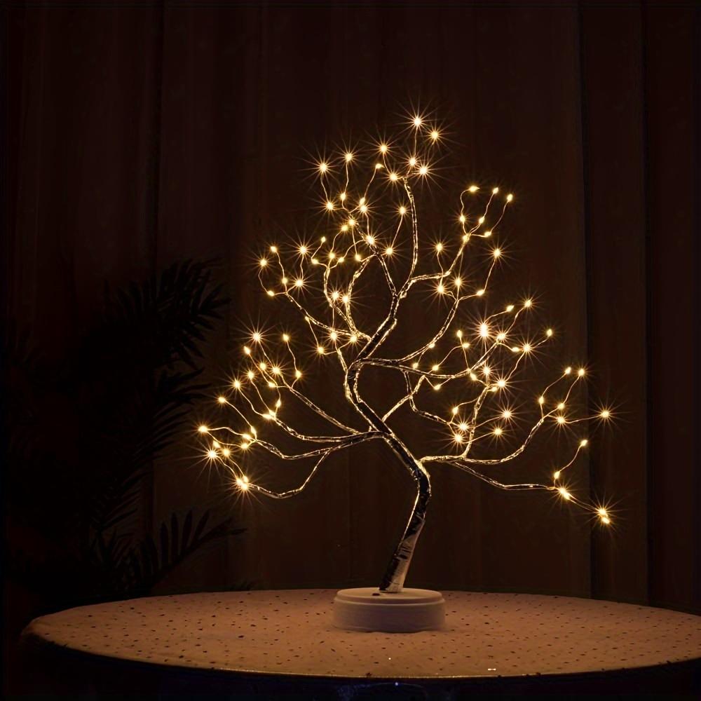 Tabletop Bonsai Tree Lights, DIY LED Artificial Tree Lamp, Battery/USB Operated Night Light for Room Decor, Home Decor, Bedroom, Wedding