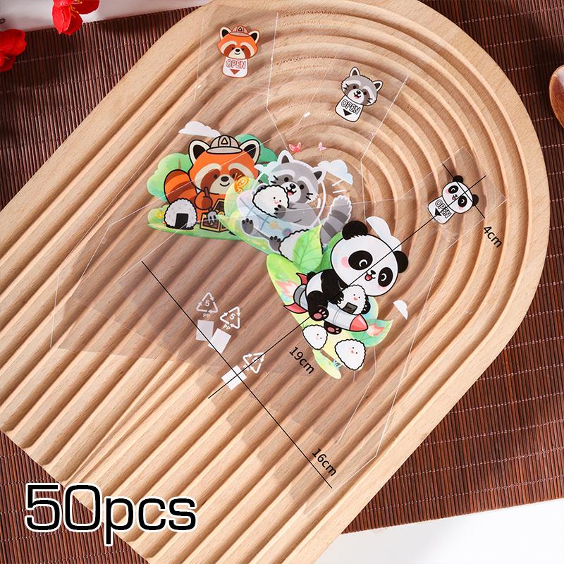 50Pcs Triangle Sushi Mold Onigiri Maker DIY Bento Box Tools Cute Cartoon Nori Seaweed Rice Ball Wrapper Bags Kitchen Home Party