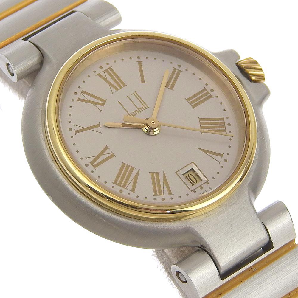 Dunhill Watches Silver / Gold grayDial Stainless Steel Quartz Analog display Women Used