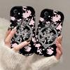 Retro Amor Engel 3D Welle Handyhülle Für iPhone 17 Air 16 15 14 13 12 11 Pro Max Plus Mini SE Stoßfeste Silikon-Rückseite