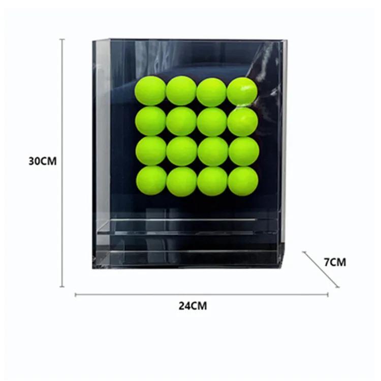 

Transparent Acrylic Box, Colorful Sponge Ball Decorative Ornament, Abstract Geometric Ball Three-dimensional Decorative Frame