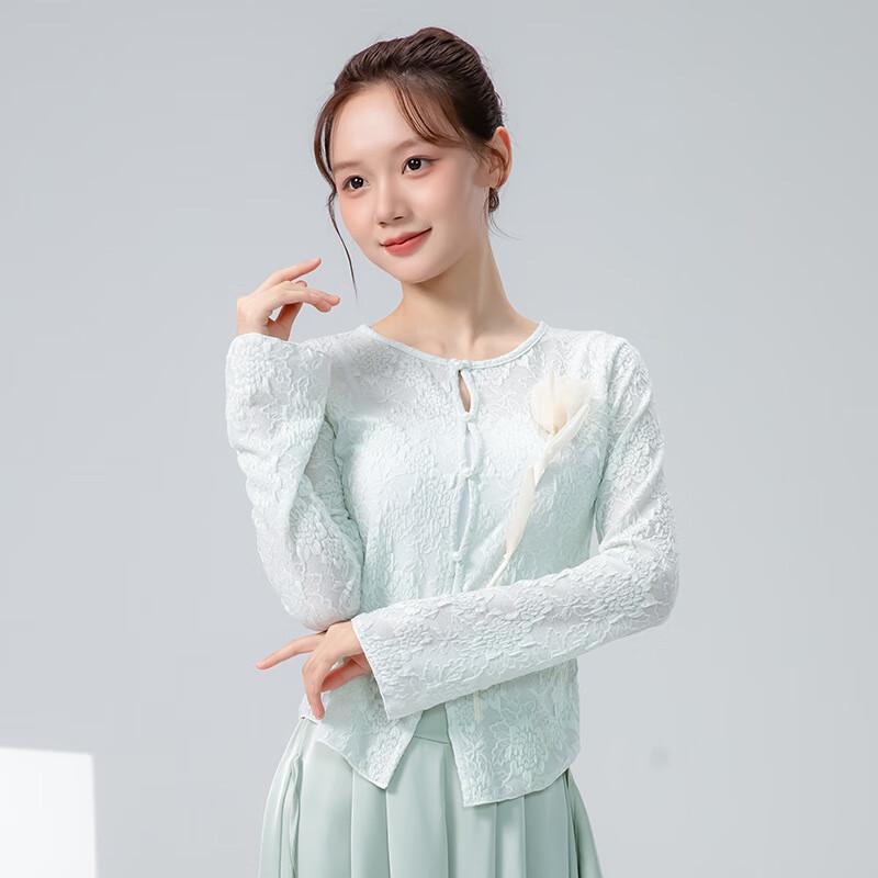 WEZHO New Chinese Classical Dance Knitted Cardigan