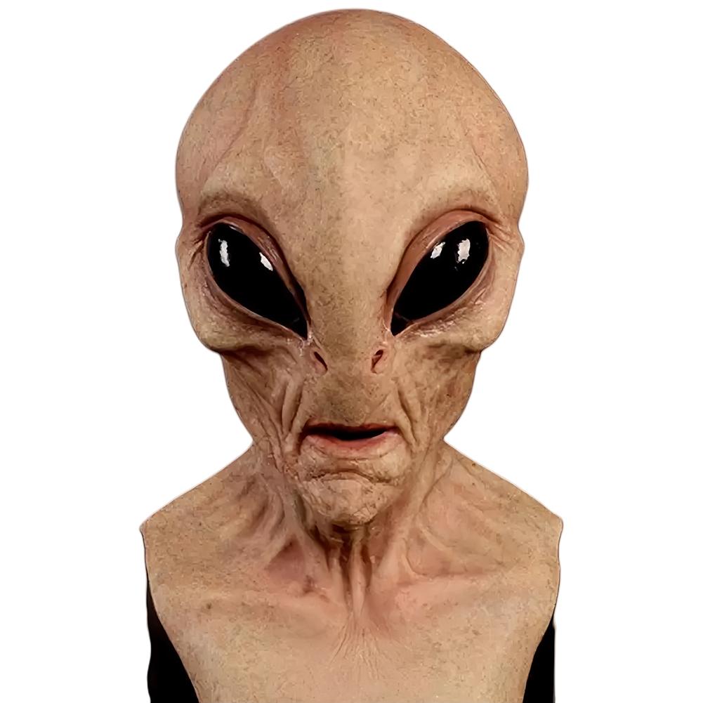 

Halloween Alien Mask Masquerade Mask Latex Horror Face Mask Creative Alien Face Cover Full Head Mask for Cosplay Costume