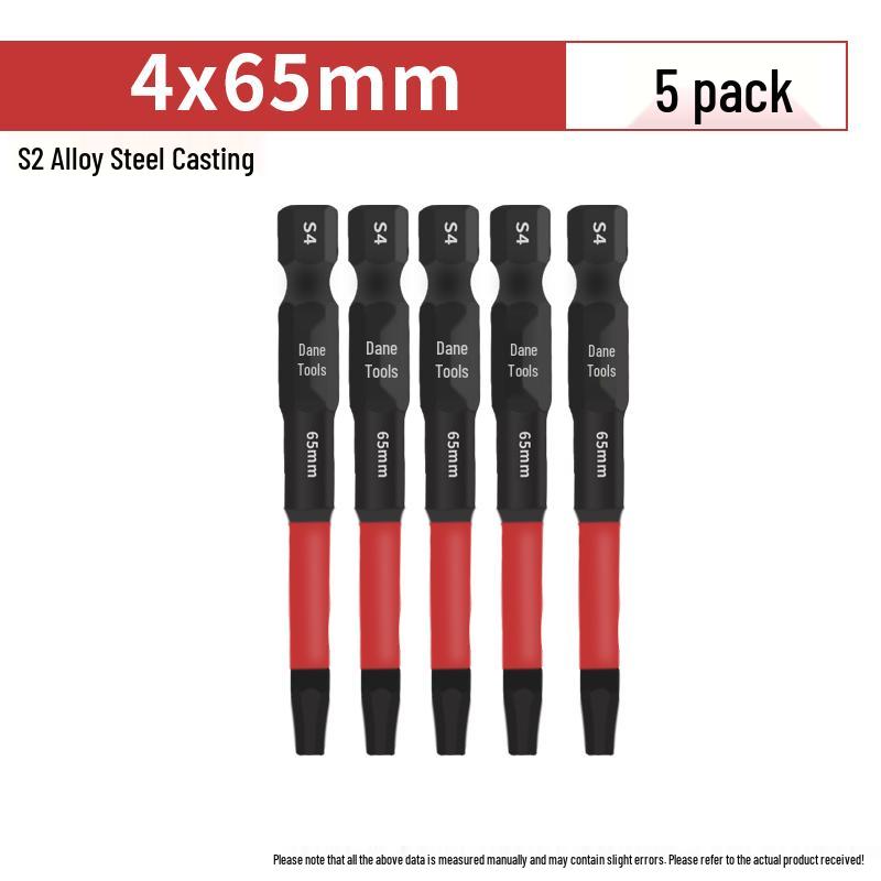 Hexagonal Anti-Slip S2 Alloy Steel Magnetic Screwdriver Bits for Electric Drills