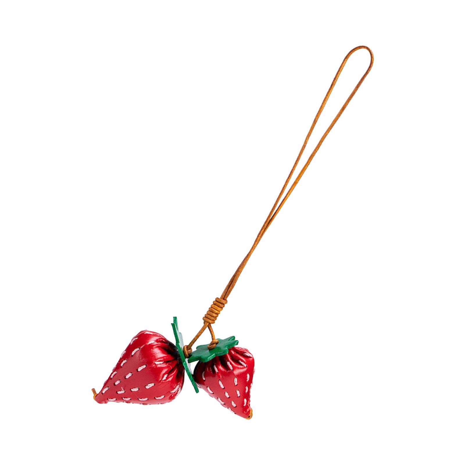 

Эстетичный брелок-подвеска Клубничный брелок для женщин Сумка Кошелек Сумка Рюкзак Подвеска Аксессуары Подарки на День святого Валентина красный