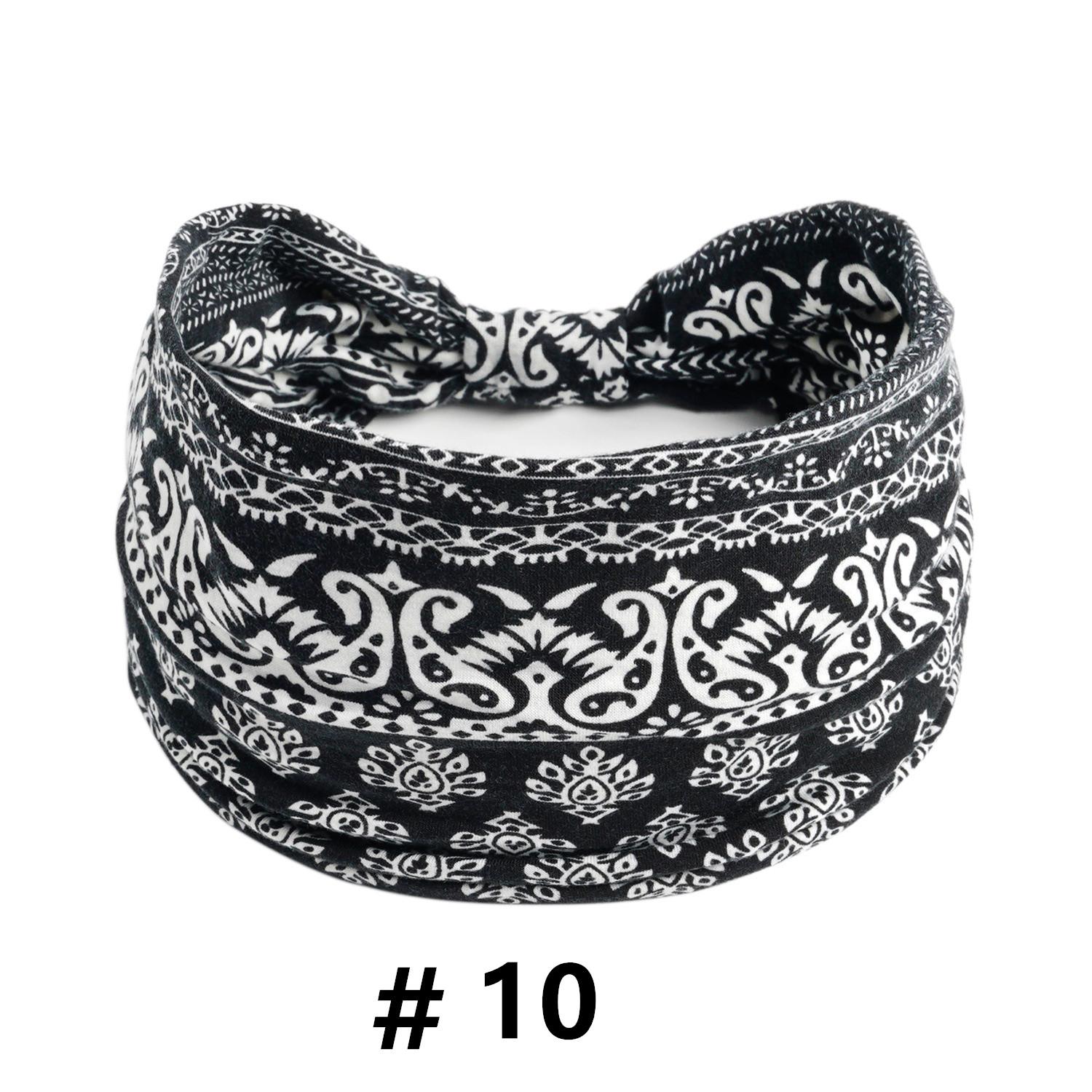

Широкие повязки на голову в стиле бохо, винтажные эластичные повязки для волос с узлом, повязка на голову-тюрбан для женщин и девочек, хлопковая мягкая бандана, эластичные повязки на голову, аксессуары для волос