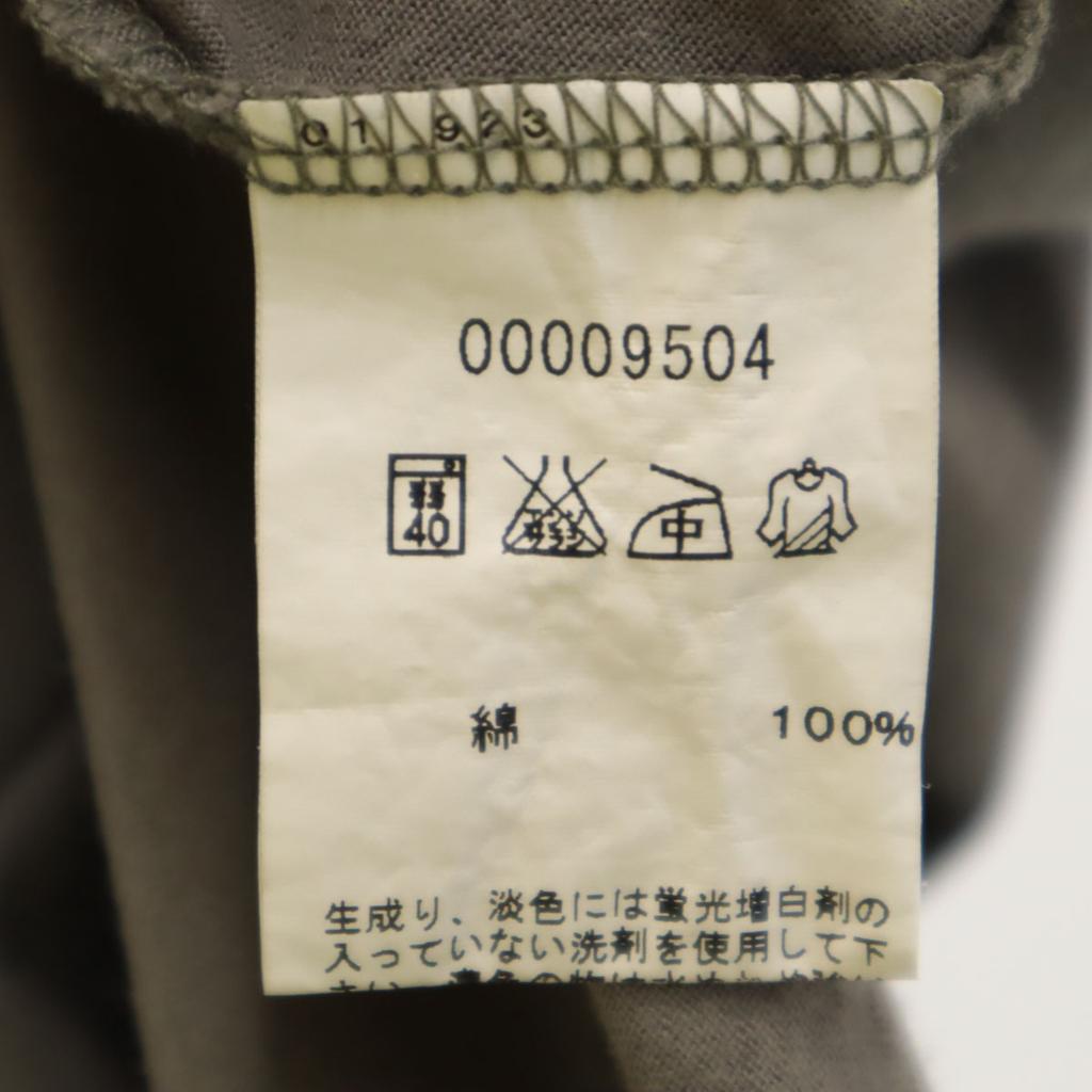 agnes b. Made In Japan Short Sleeve Cut Charcoal Gray Women Used