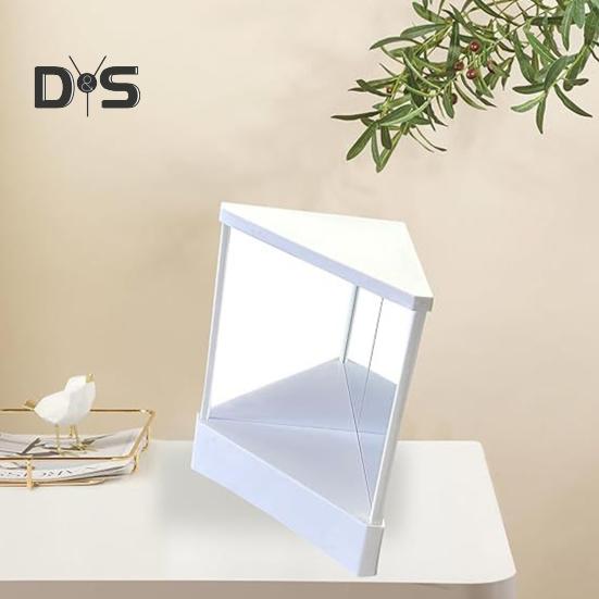 Non-Reversing True Makeup Mirror High Clarity Desktop Vanity Mirror Men Women Precision True Image Inverted Standing Cosmetic Mirror