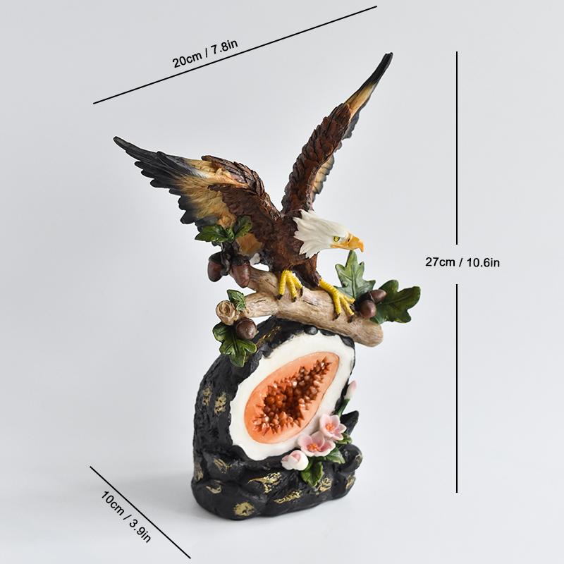 Eagle Series Statue Resin Ornament, Home Decor Office Decor Statue, Symbol of Wealth Freedom Power, Birthday Holiday Gift
