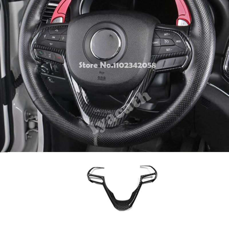 For Jeep Grand Cherokee WK2 2014- ABS carbonfiber Car door handle Window Lift Button gear box steering wheel AC vent cover