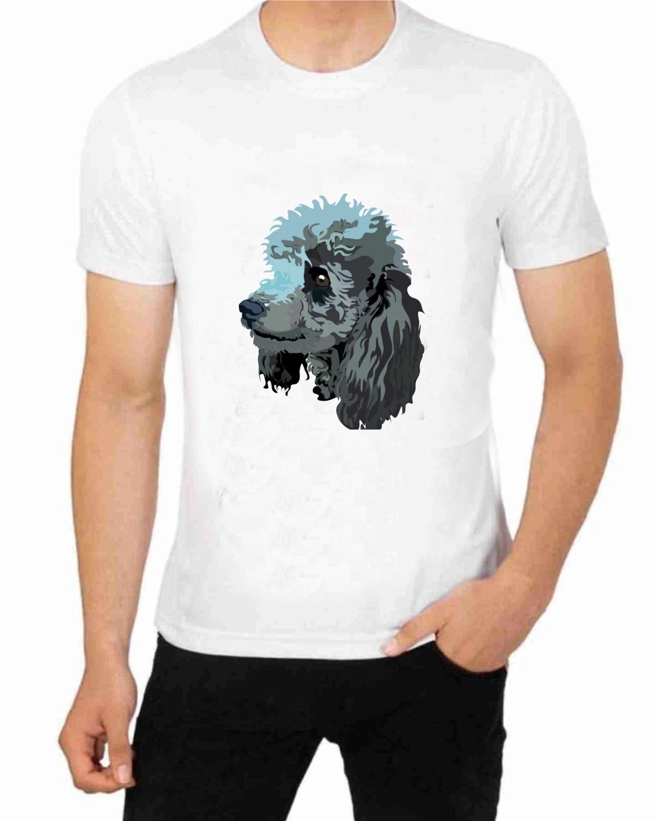 A Poddle Dog face art T-Shirt 4XL