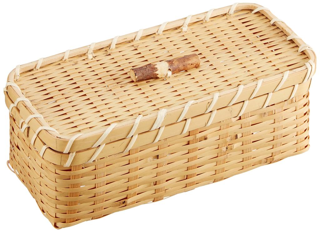 Yamashita Kogei White Bamboo Rubber Slim Lunch Box 32346000