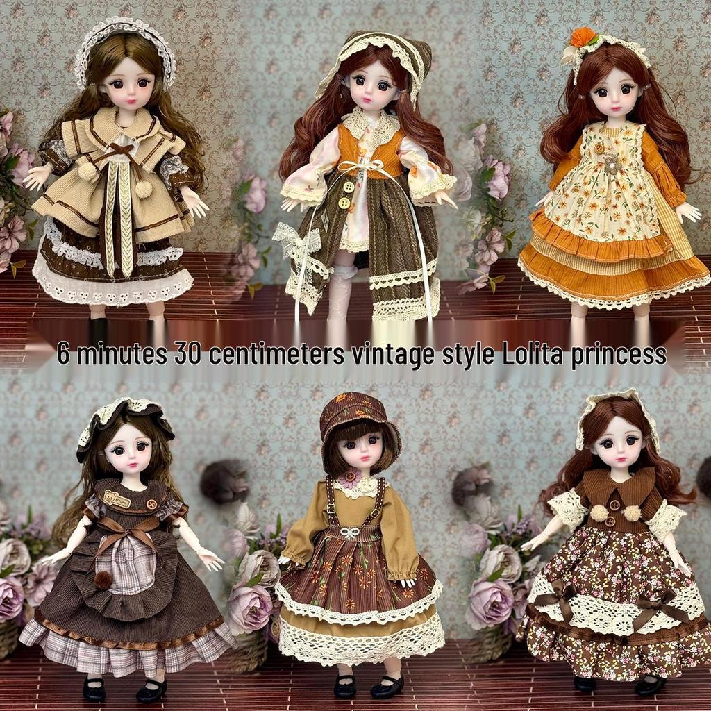 30cm BJD Nude Doll Set with Clothes – Perfect Birthday Gift for Girls