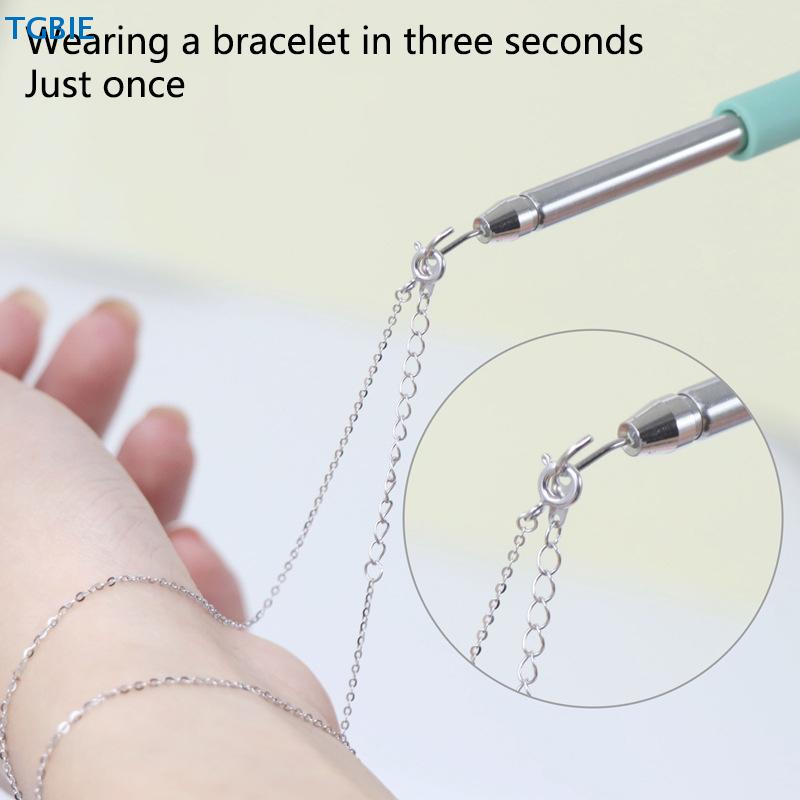 [TL][Y]1Pc Bracelet Clasp Helper Tool Bracelets Jewelry Wearing Tools Bracelet Fastening Helper Plier Clip Quick Donning
