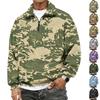 Men's Casual Long Sleeve Sweatshirt with Camouflage Print