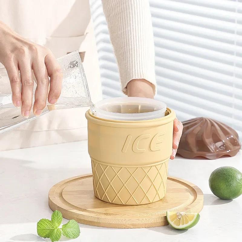 Hausgemachtes Eis Doppelschicht Silikon Eis Eimer Getränk Champagner Rotwein Bier Spezieller Eimer Outdoor Eismaschine Weineimer