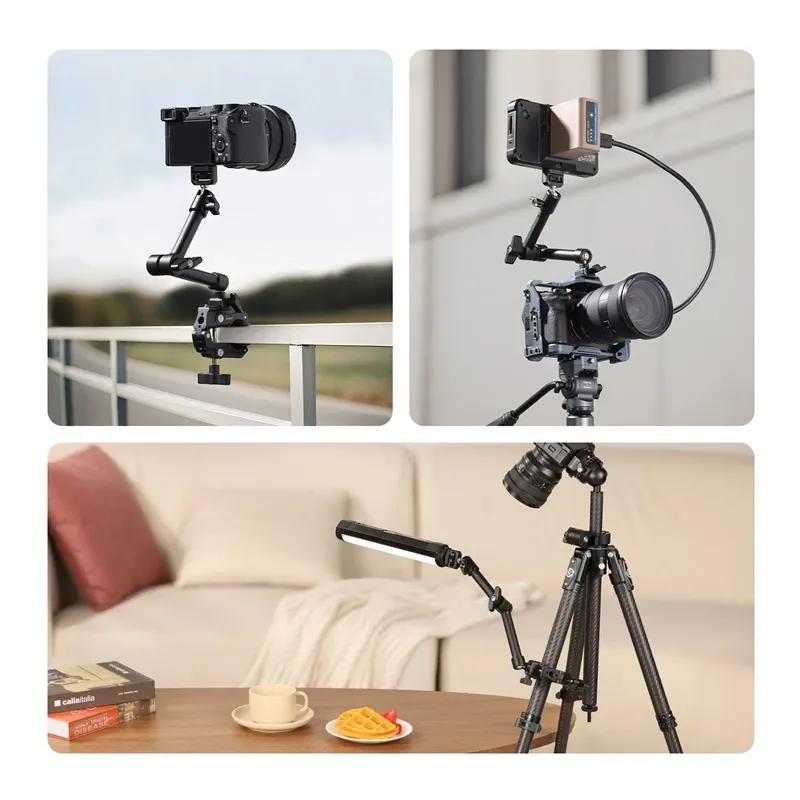 Ulanzi HD02 10 inch Magic Arm Kit with Super Clamp 1/4" Screw 360° Adjustable Ball Head Monitor Mount Camera Mount Holder