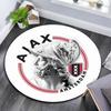 Amsterdamsche Football Club Ajax Round Area Rug,Carpet Rug for Living Room Bedroom Sofa Playroom Decor,Non-slip Floor Mat