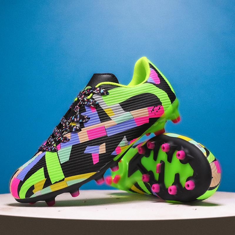 Low top football shoes boys and girls young students AG long nails TF broken nails grass adult training shoes