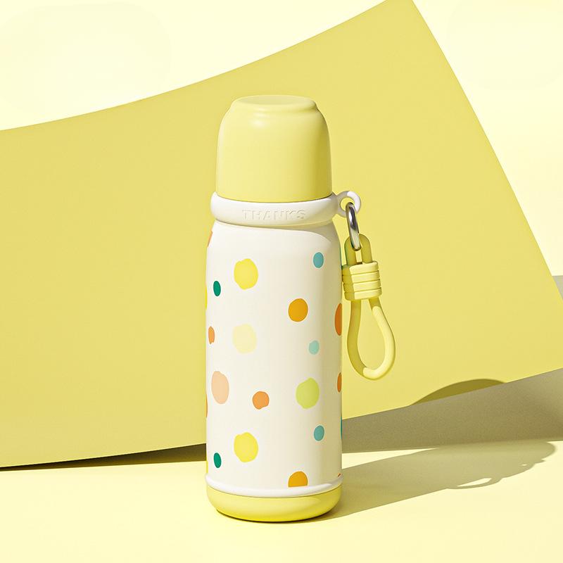 

Новая термокружка высокого уровня внешнего вида для женщин, симпатичная чашка для воды из нержавеющей стали с трубочкой, чашка для двух напитков 500ml